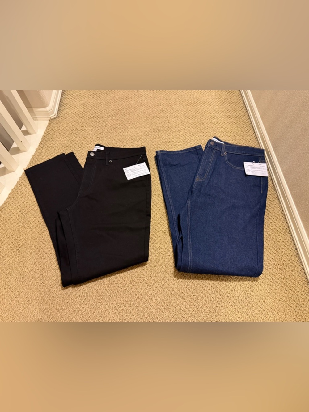 Amazon Essentials Medium Stretch Skinny Denim Jeans (Men’s 34Wx32L) Bundle of 2